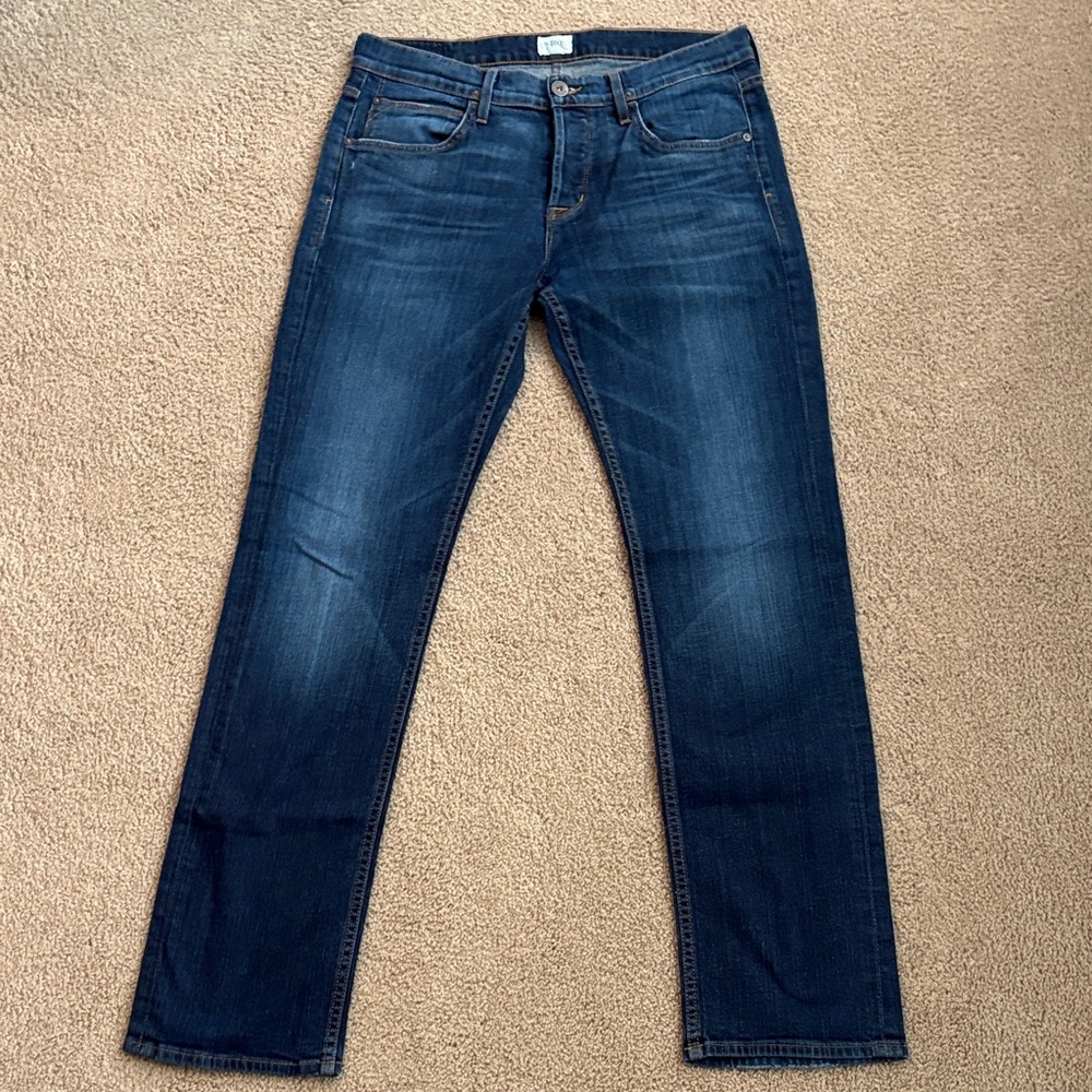 Hudson Jeans Men’s Slim Straight Jeans in Dark Blue Wash size 34